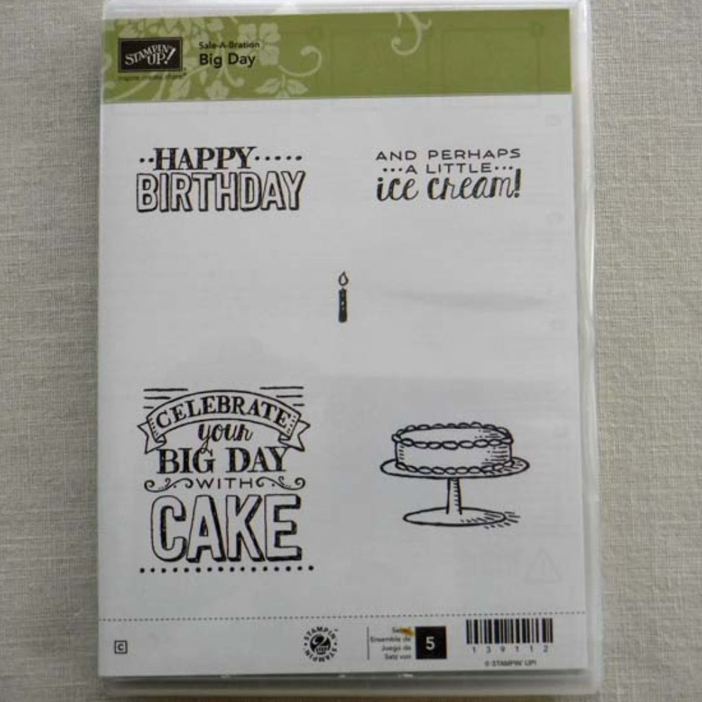 Stampin' Up! Big Day Cling Stamp Set